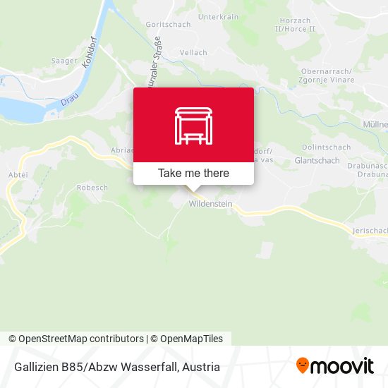 Gallizien B85/Abzw Wasserfall map