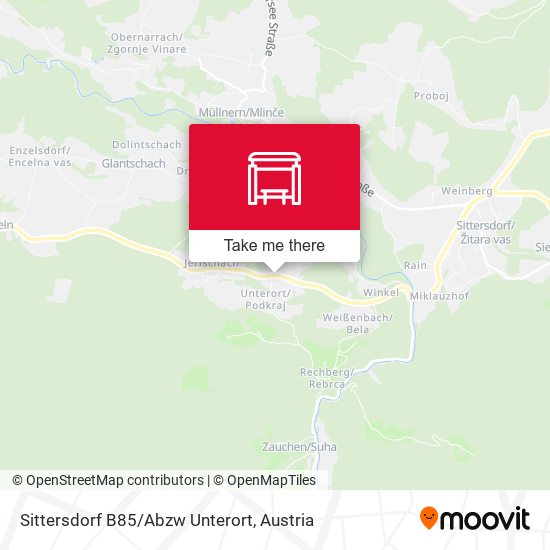Sittersdorf B85/Abzw Unterort map
