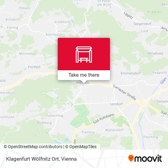 Klagenfurt Wölfnitz Ort map