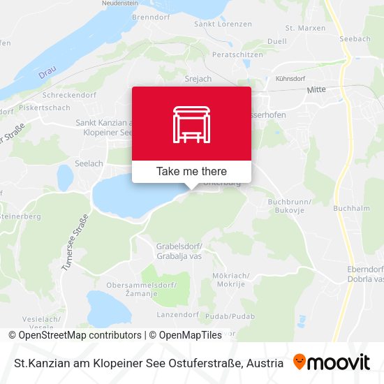 St.Kanzian am Klopeiner See Ostuferstraße map