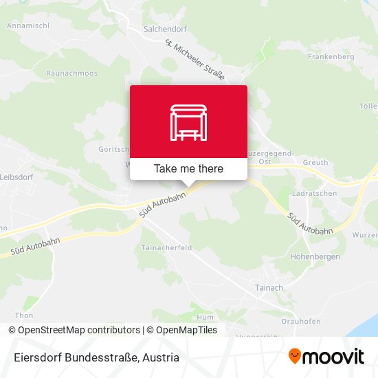 Eiersdorf Bundesstraße map