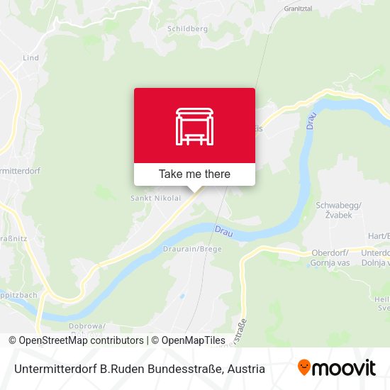 Untermitterdorf B.Ruden Bundesstraße map