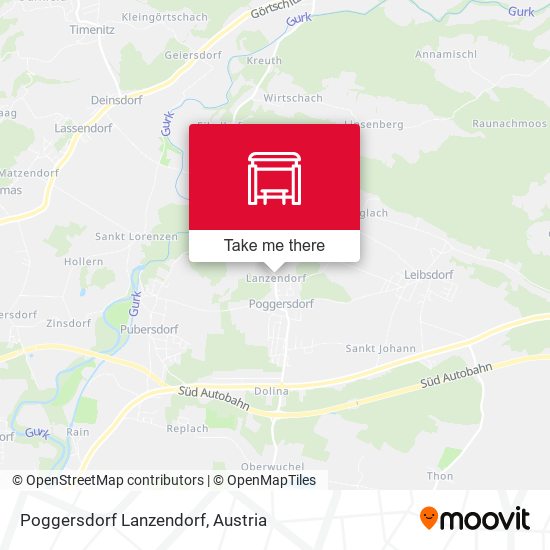 Poggersdorf Lanzendorf map