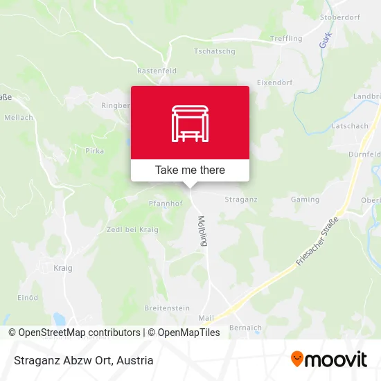 Straganz Abzw Ort map