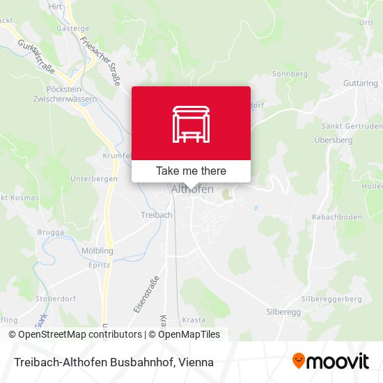 Treibach-Althofen Busbahnhof map