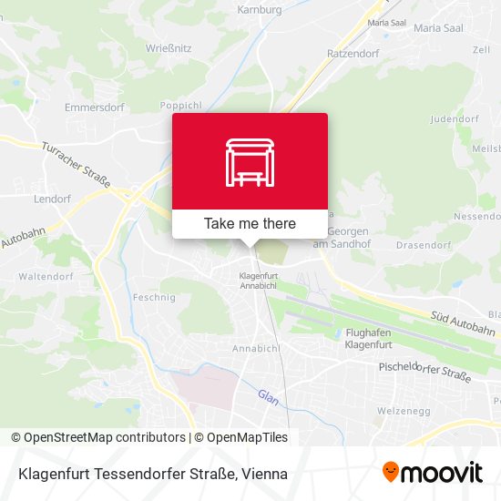 Klagenfurt Tessendorfer Straße map