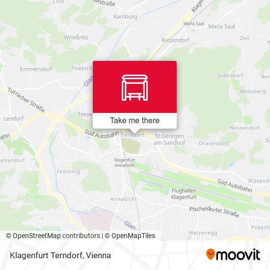 Klagenfurt Terndorf map