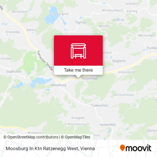 Moosburg In Ktn Ratzenegg West map