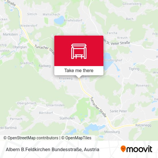 Albern B.Feldkirchen Bundesstraße map