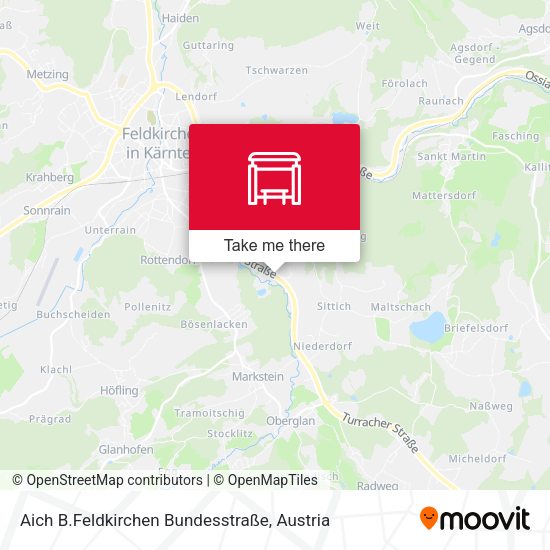 Aich B.Feldkirchen Bundesstraße map