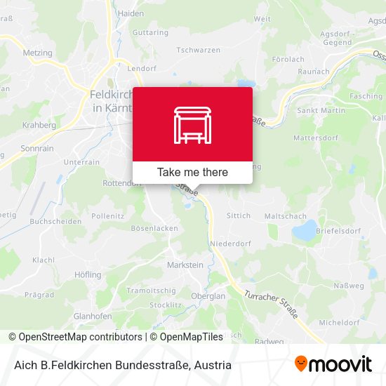 Aich B.Feldkirchen Bundesstraße map