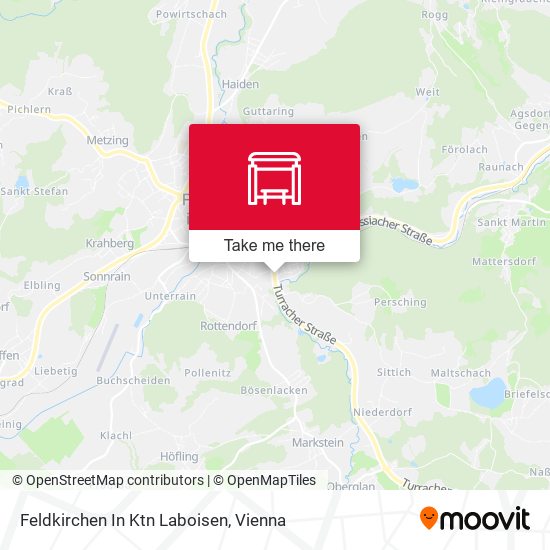 Feldkirchen In Ktn Laboisen map