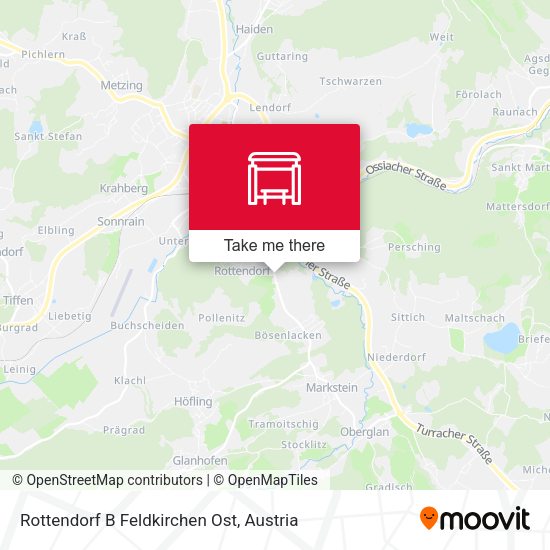 Rottendorf B Feldkirchen Ost map