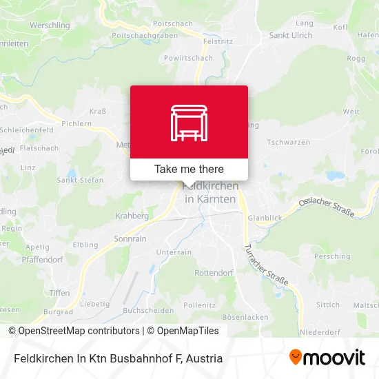 Feldkirchen In Ktn Busbahnhof F map