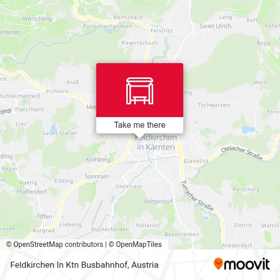 Feldkirchen In Ktn Busbahnhof map