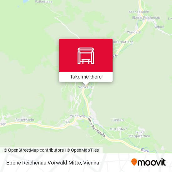 Ebene Reichenau Vorwald Mitte map