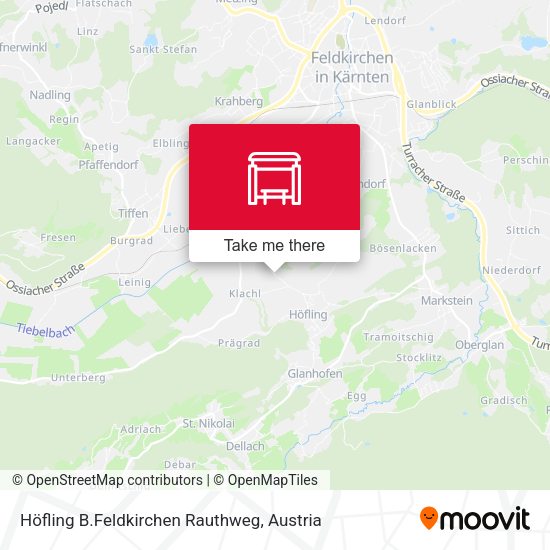 Höfling B.Feldkirchen Rauthweg map