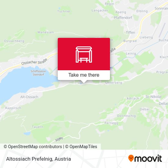 Altossiach Prefelnig map