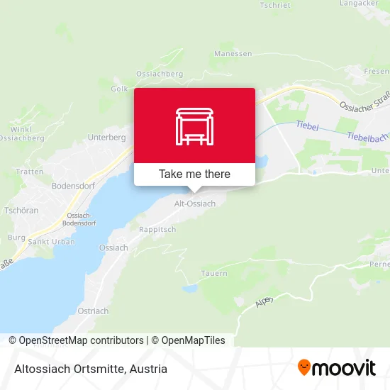 Altossiach Ortsmitte map