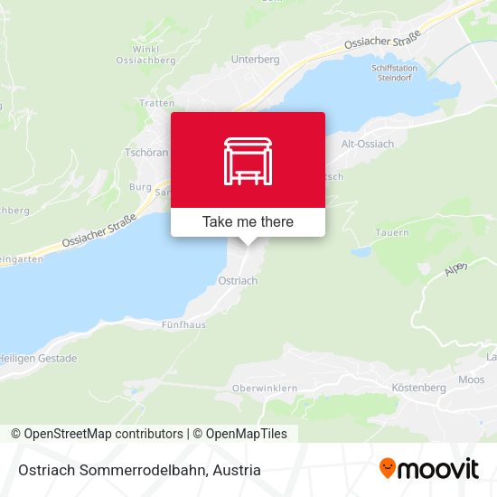 Ostriach Sommerrodelbahn map