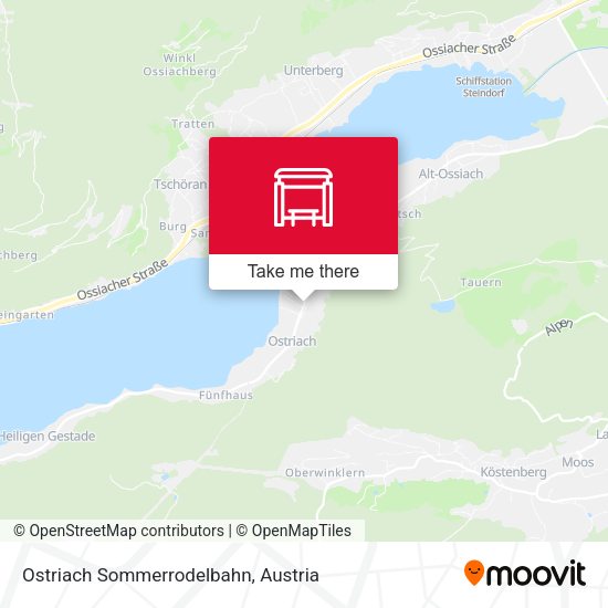 Ostriach Sommerrodelbahn map