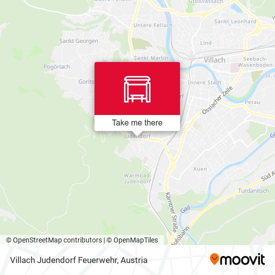 Villach Judendorf Feuerwehr map