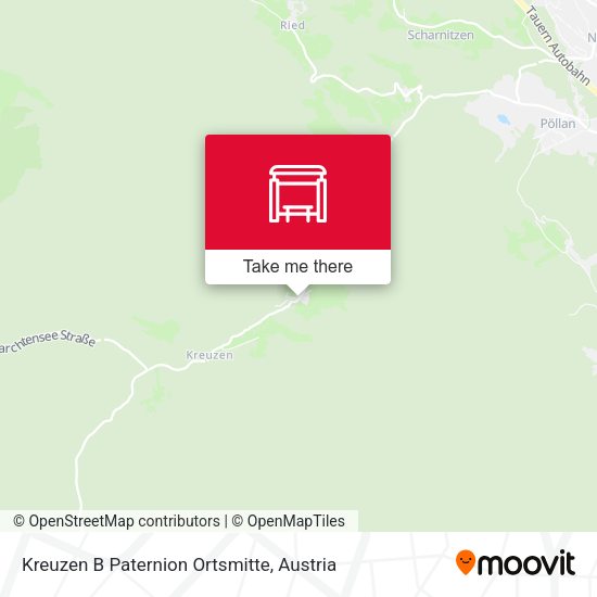 Kreuzen B Paternion Ortsmitte map