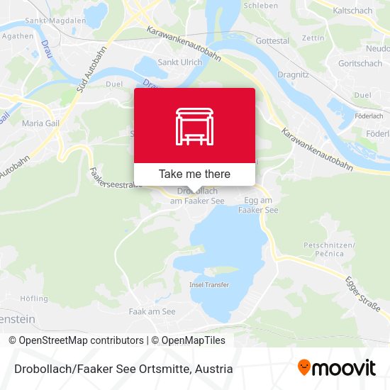 Drobollach / Faaker See Ortsmitte map