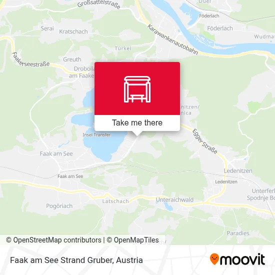 Faak am See Strand Gruber map