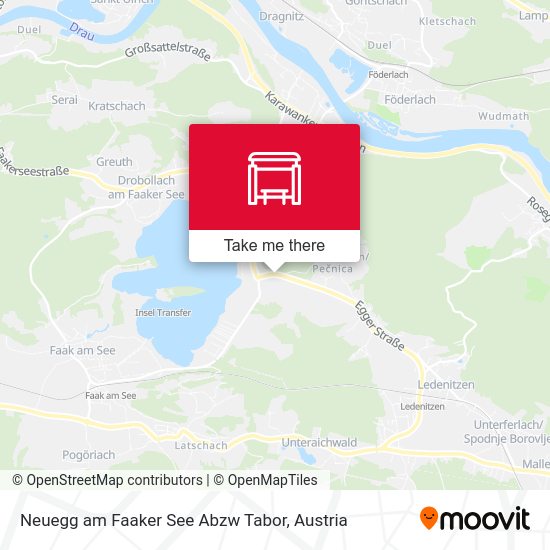 Neuegg am Faaker See Abzw Tabor map