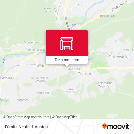 Fürnitz Neufeld map