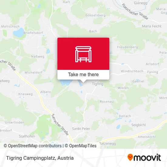 Tigring Campingplatz map