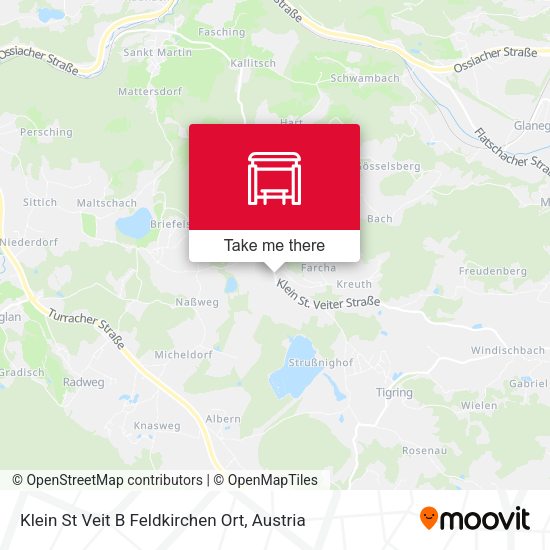 Klein St Veit B Feldkirchen Ort map