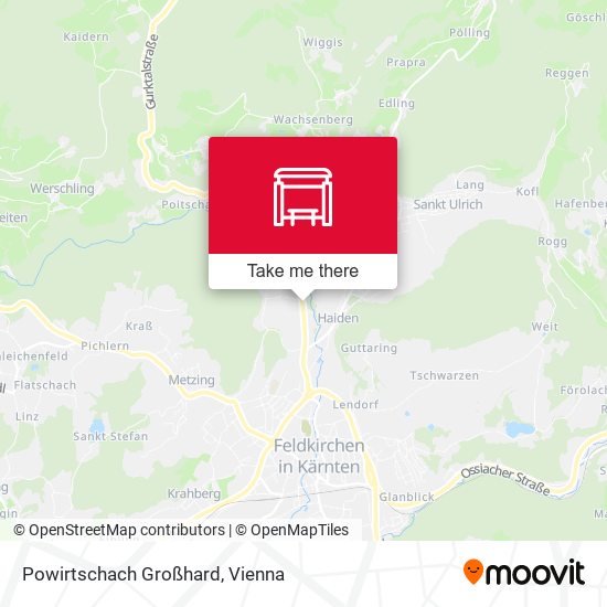 Powirtschach Großhard map