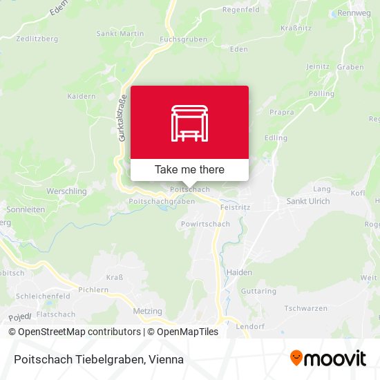 Poitschach Tiebelgraben map