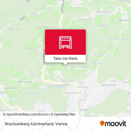 Wachsenberg Kärntnerland map