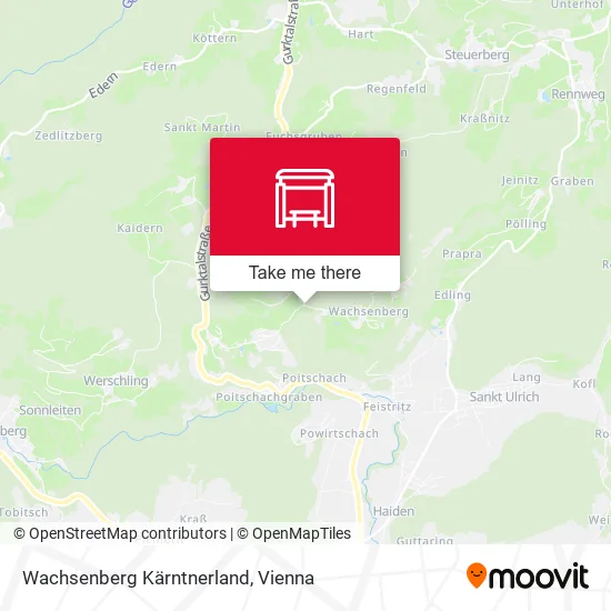 Wachsenberg Kärntnerland map