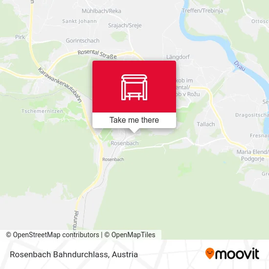 Rosenbach Bahndurchlass map