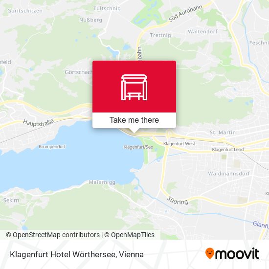 Klagenfurt Hotel Wörthersee map