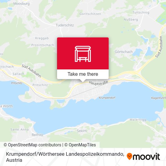 Krumpendorf / Wörthersee Landespolizeikommando map