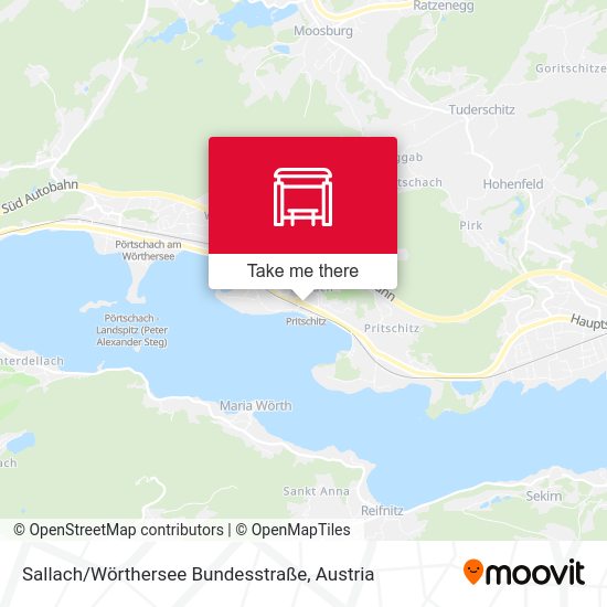 Sallach / Wörthersee Bundesstraße map