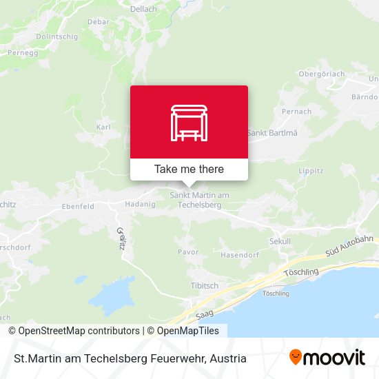 St.Martin am Techelsberg Feuerwehr map