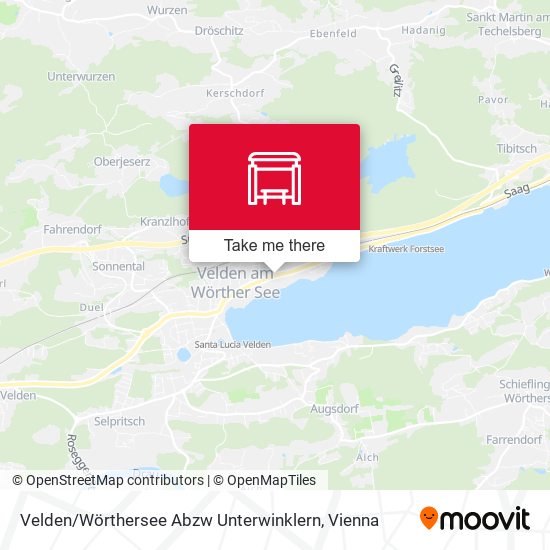 Velden / Wörthersee Abzw Unterwinklern map