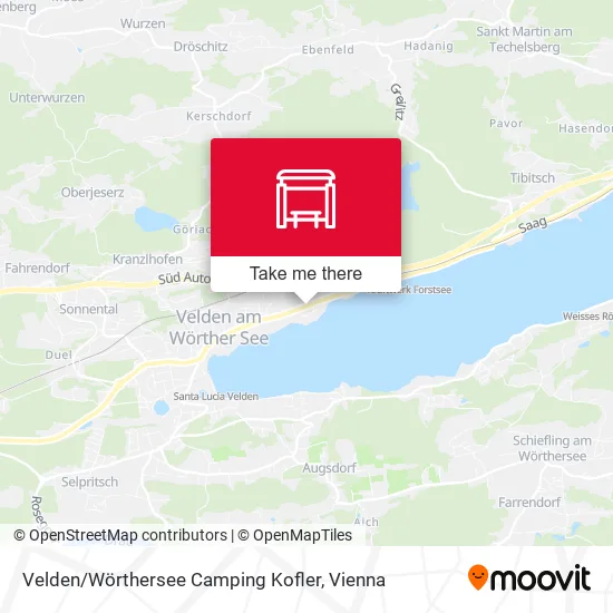 Velden / Wörthersee Camping Kofler map
