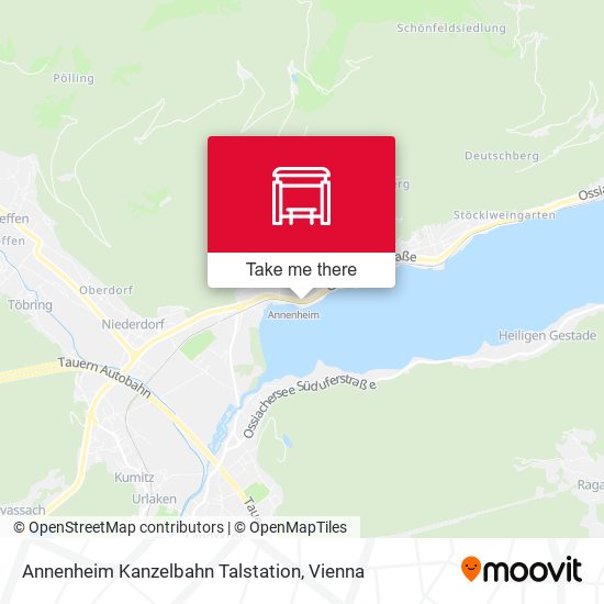 Annenheim Kanzelbahn Talstation map
