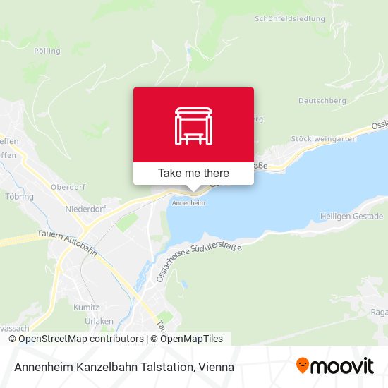 Annenheim Kanzelbahn Talstation map