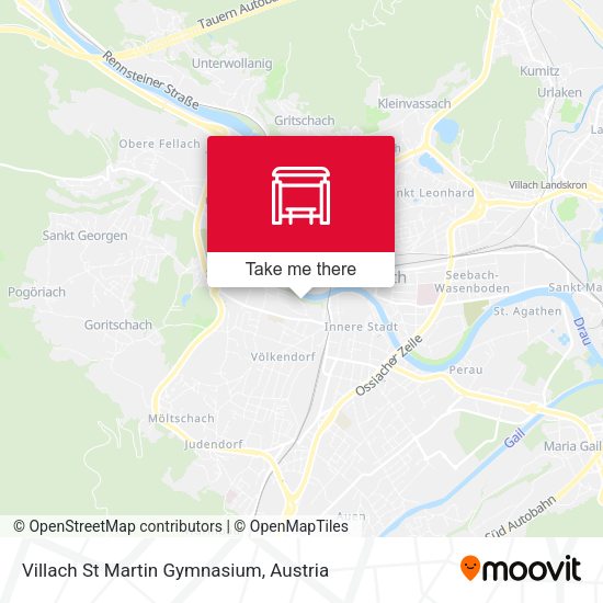 Villach St Martin Gymnasium map