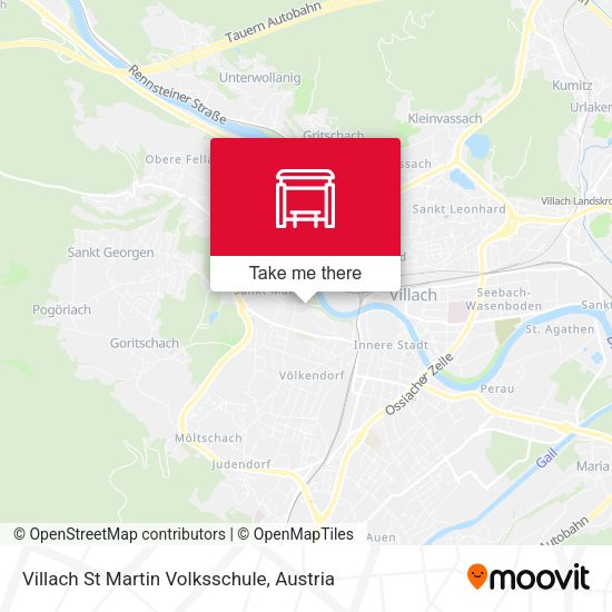 Villach St Martin Volksschule map