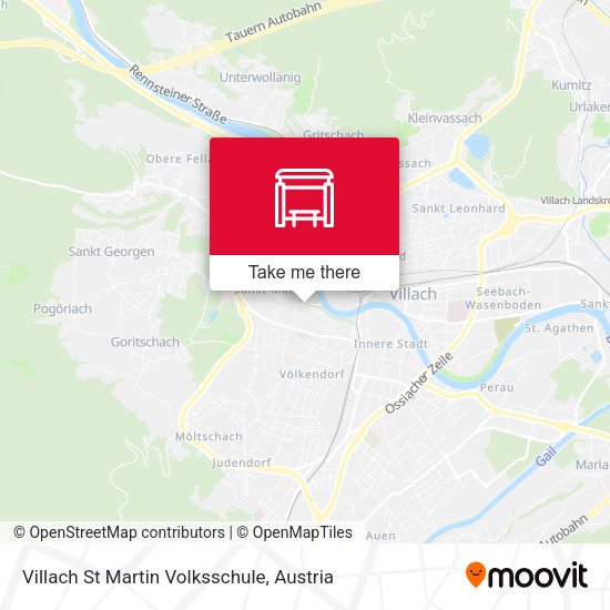 Villach St Martin Volksschule map
