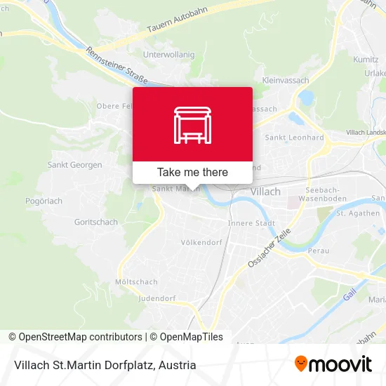 Villach St.Martin Dorfplatz map